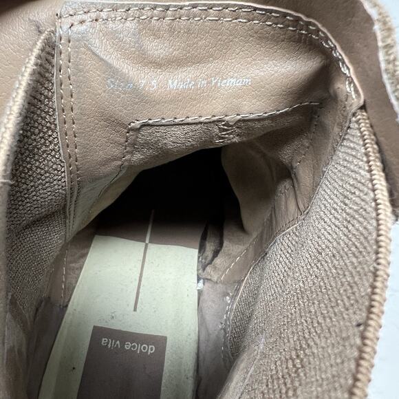 Dolce Vita Boots Huey H2O Chelsea Pull On Ankle Booties Taupe Suede Size 7.5 - Picture 12 of 13